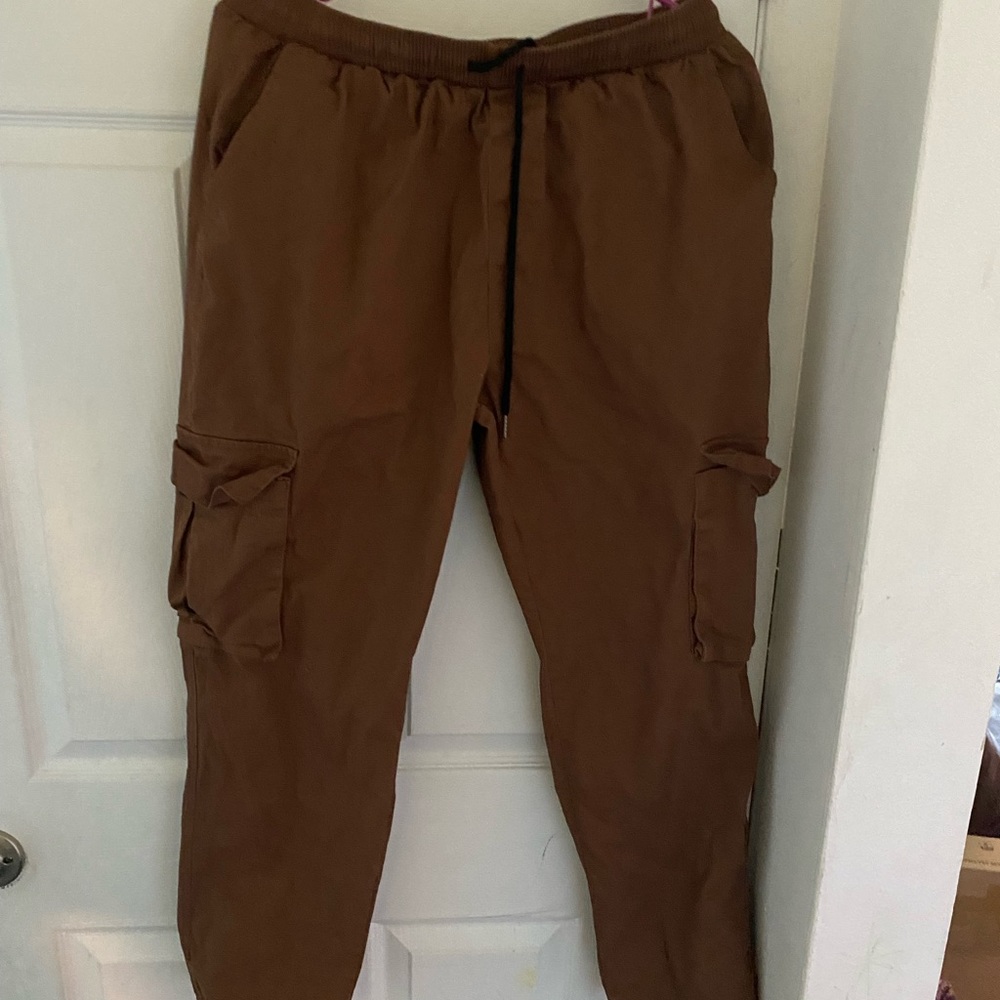 Brown cargo pants